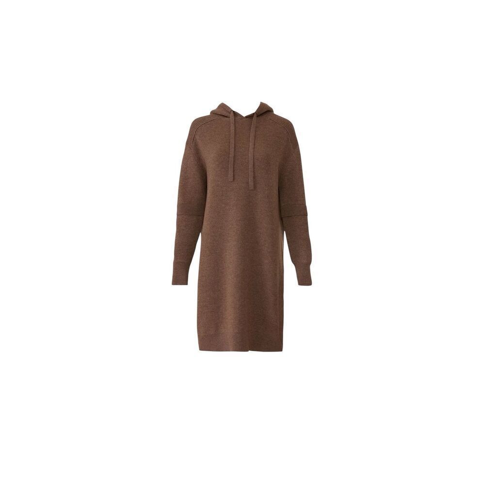 CAARA Jordanna Hoodie Dress‎ Sweater Dress Brown Size 12 Oversized MSRP: $205